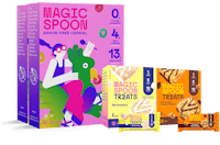 linear-gradient(to bottom, #BFEFFF 0%, #F7EF79 100%) | Magic Spoon Treats + Cereal