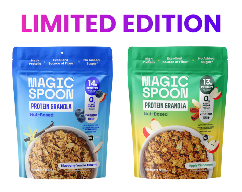 NEW! Apple Cinnamon and Blueberry Vanilla Almond Granola Granola