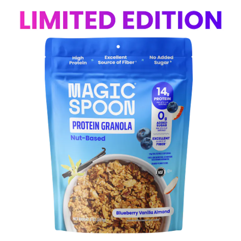 NEW! Blueberry Vanilla Almond 8 oz Granola