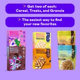 Discovery Kit (6 Pack) - 2 Cereals, 2 Treats, 2 Granola -  Fruity & Cocoa Cereal, Marshmallow & PB Treats, Honey Almond & PB Granola   TTS