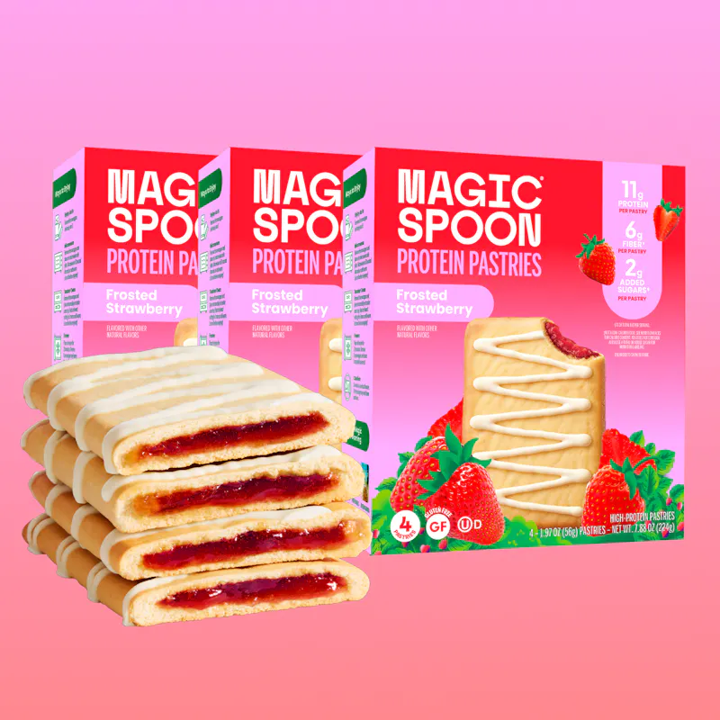 Frosted Strawberry Pastries 3-Pack Pastries