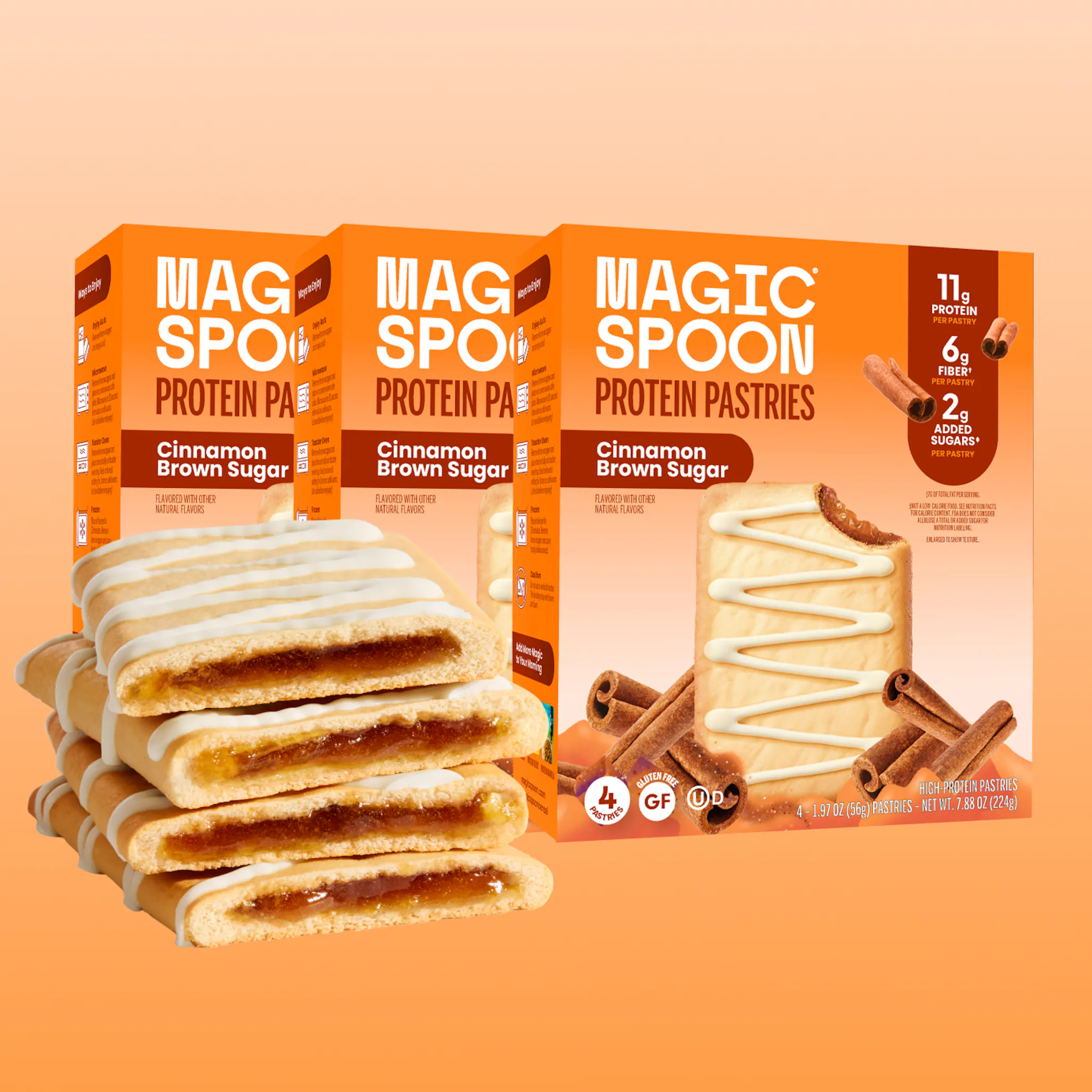 Cinnamon Brown Sugar Pastries 3-Pack - TTS