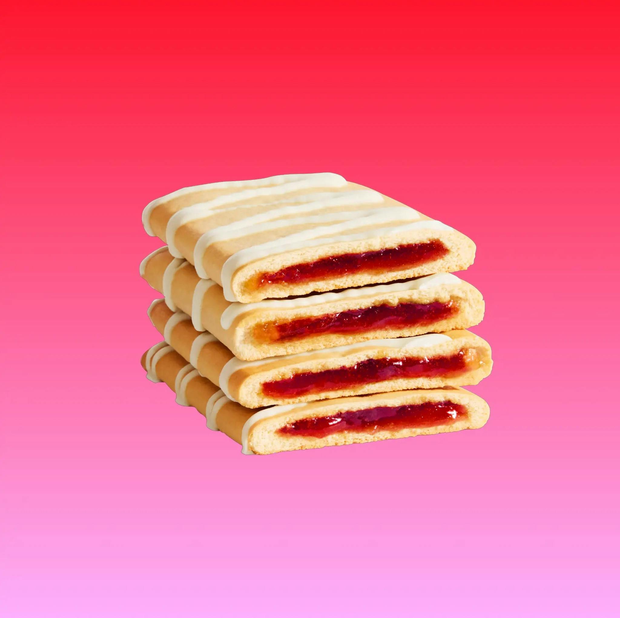 Frosted Strawberry - 16 Pastries (4 Boxes)