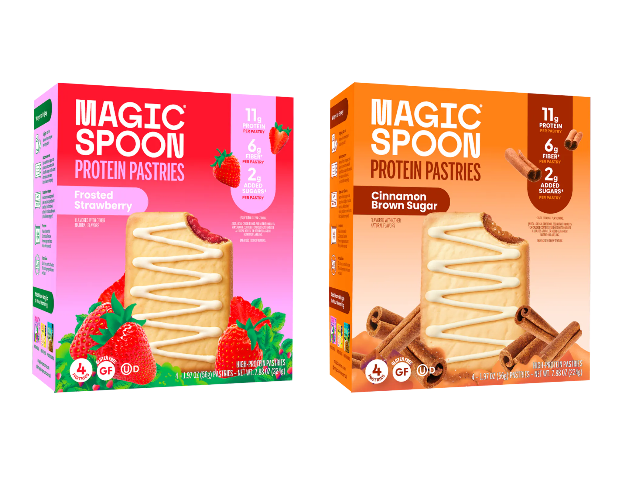 New! Protein Pastries - Strawberry and Cinnamon Brown Sugar