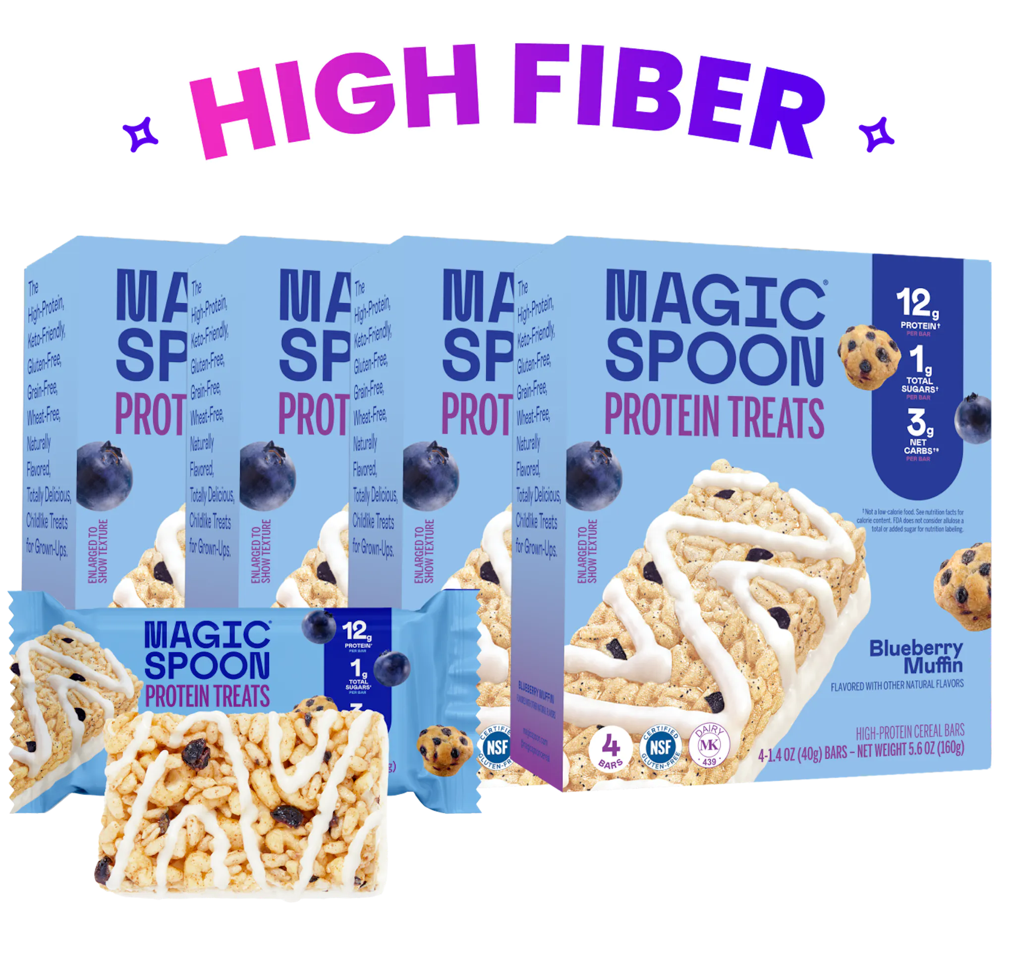 linear-gradient(to bottom, #B9D9F5 0%, #676AC3 100%) | Magic Spoon Blueberry Muffin Treats