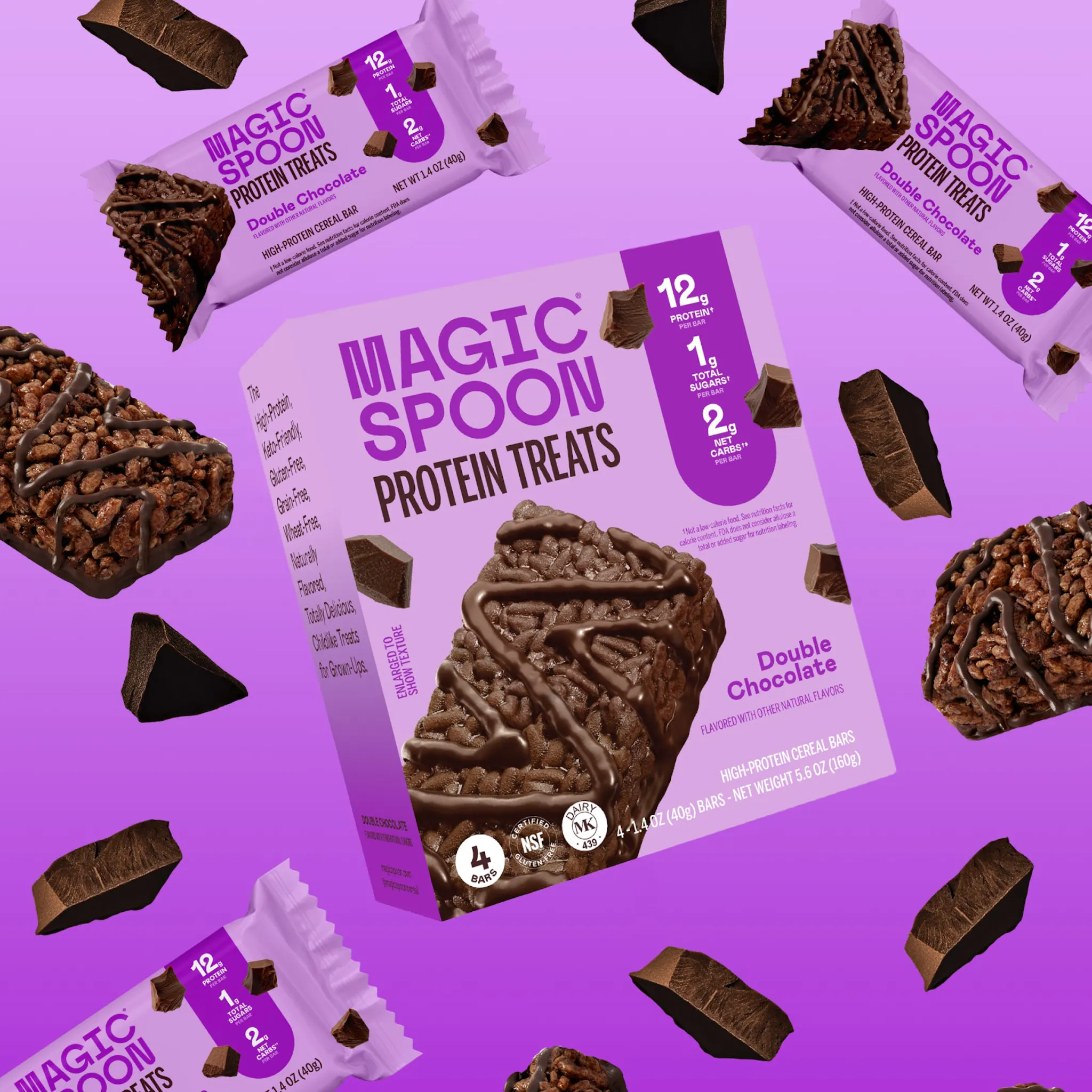 Magic Spoon Double Chocolate Protein Treats