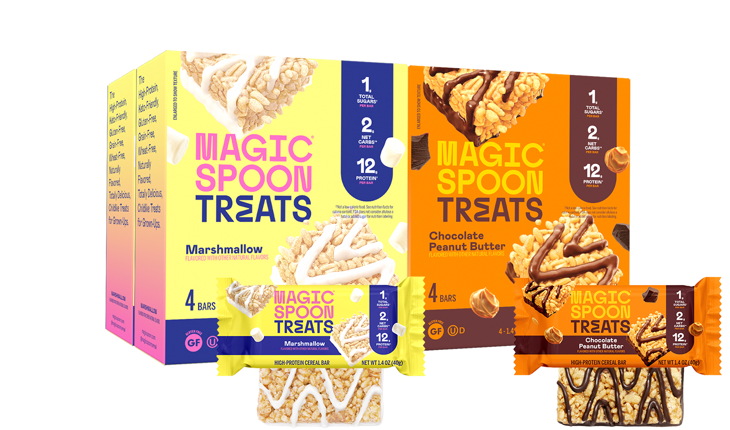 Cereal Treats Combo Pack | Chocolate Peanut Butter & Marshmallow Bars