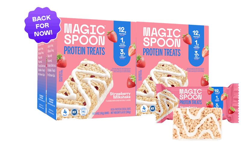 Strawberry Milkshake - 16 Cereal Treats (4 Boxes)