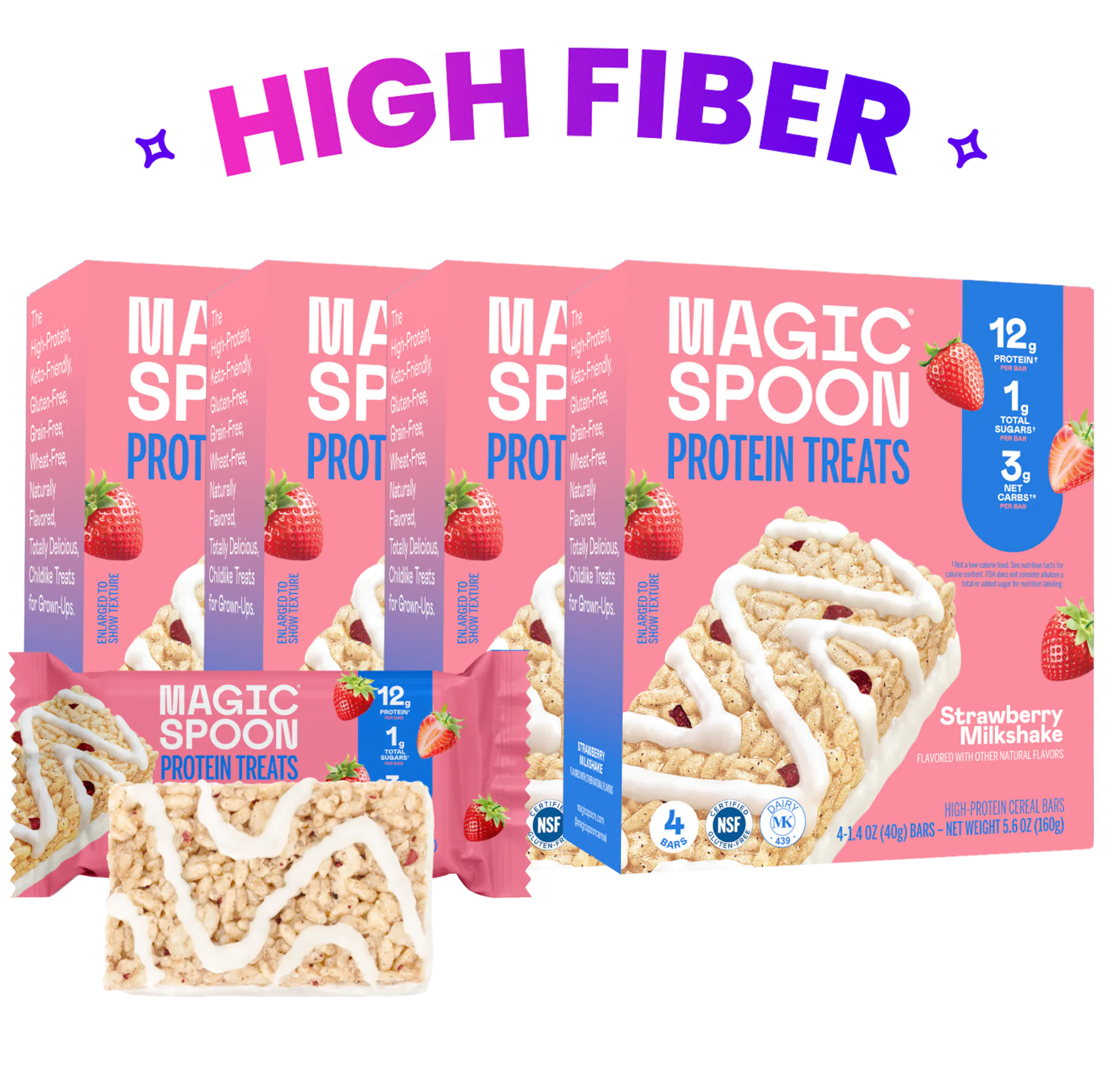 linear-gradient(to bottom, #FCD1DA 0%, #FCD1DA 100%) | Magic Spoon Strawberry Milkshake Treats