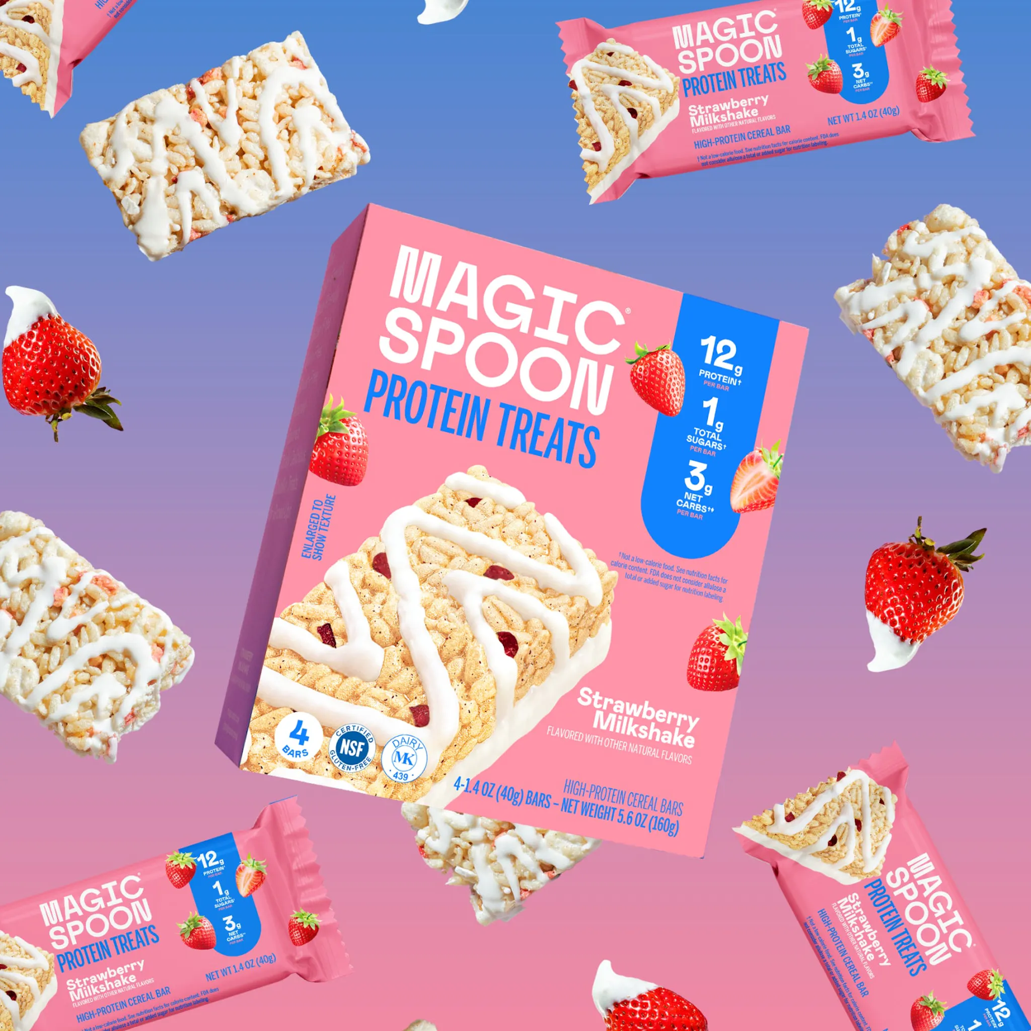 Magic Spoon Strawberry Milkshake Protein Treats