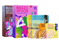 linear-gradient(to bottom, #BFEFFF 0%, #F7EF79 100%) | Magic Spoon Treats, Cereal and Granola