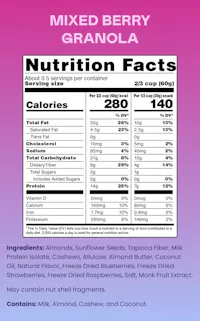 Mixed Berry - 4 Bags of Granola