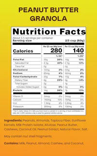 Peanut Butter - 4 Bags of Granola