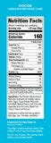 Cocoa Fiber Cereal Nutritional Panel