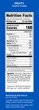 Fruity Fiber Cereal Nutritional Panel