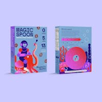 Front and Back of Blueberry Muffin Magic Spoon Cereal