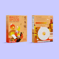 Front and Back of Maple Waffle Magic Spoon Cereal